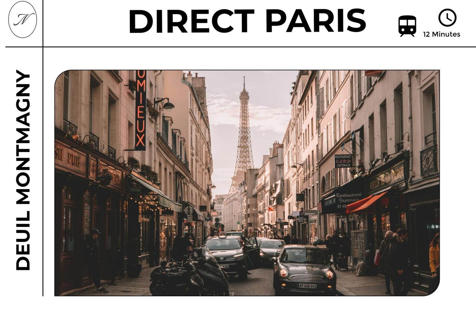 Parisian Retreat Pour 5 Personnes - 12 Min De Paris - Proche Gare Apartment Deuil-la-Barre Exterior photo